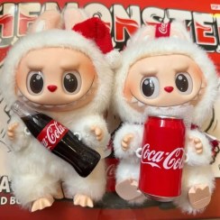 تصویر عروسک لبوبو سری کوکاکولا غیر اصل Labubu Coca Cola series