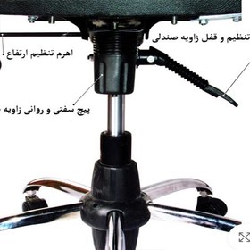 تصویر صندلی گیمینگ نارنجی میزیمو مدل 02 