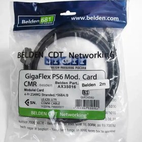 خرید و قیمت کابل شبکه(Lan) برند بلدن | Belden CTD پچ کورد CAT6 - ۳ متری ...