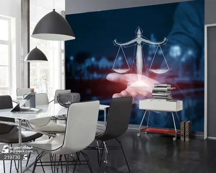 خرید و قیمت پوستر دیواری دفتر وکالت طرح عدالت در دست | ترب