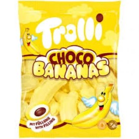 تصویر مارشمالو ترولی طعم موز و شکلات 150 گرم Trolli Choco Bananas 