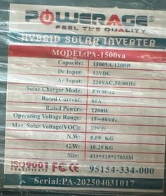 تصویر سانورتر 1500 پاوریج 