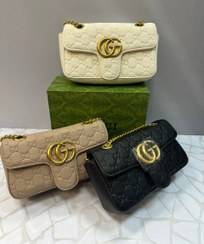 تصویر کیف دوشی و دستی زنانه گوچی Gucci مدل اسپرت طرح برجسته 