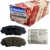 تصویر لنت ترمز اصلی جلو تویوتا راوفور -Genuine Parts-RAV4 -پارت نامبر:42190-04465 Toyota-RAV4-front-brake-pad-Genuine-Parts