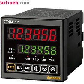 تصویر تایمر و کانتر دیجیتال آتونیکس ( 72*72 ) مدل CT6M-2P4T AUTONICS Counter/Timer CT6M-2P4T