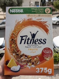 تصویر غلات صبحانه نستله فیتنس میوه‌ای با کرنبری، آناناس، پاپایا و نارگیل | Nestle Fitness Fruits Cereal 