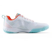 تصویر کفش بدمینتون برند لاینینگ مدل آرو فلای II مناسب بزرگسالان برند li-ning Lining Aero Fly II Badminton Shoes Unisex-adult Non Marking Lightweight u0026 Durable (White/Sea Blue/Orange EUR- 45) 6937461101