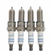 تصویر شمع خودرو بوش مدل تک پلاتین پایه کوتاه مناسب برای پراید یورو چهار بسته 4 عددی 