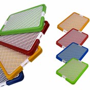 تصویر سینی ادرار سگ سایز متوسط رنگ آبی 