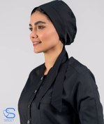 تصویر کلاه حجاب پزشکی رنگ مشکی 