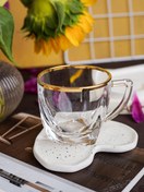 تصویر فنجان ونا لب طلا ۶ عددی 