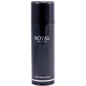 تصویر اسپری خوشبو کننده مردانه رویال بلک ROYAL BLACK حجم 200 میل 