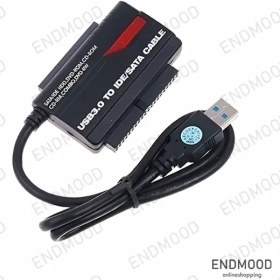 تصویر تبدیل USB 3.0 به Sata و IDE کی نت مدل K-COU30IDE 