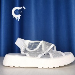 تصویر صندل توری گوچی سفید 