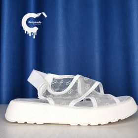 تصویر صندل توری گوچی سفید 