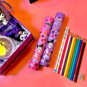 تصویر مداد رنگی ۱۰ رنگ کرومی لوله ای 