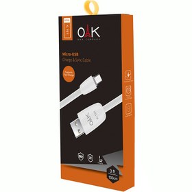 تصویر خرید + قیمت کابل شارژ میکرو (Micro-usb) OAK مدل K-191 