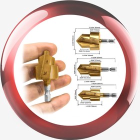 تصویر ست مته کاجی لوله pvc 
