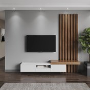 تصویر میز تلویزیون دکو سرو مدل هایمون با جنس سوپر مات 