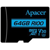 تصویر کارت حافظه microSDXC اپیسر مدل AP64G کلاس 10 استاندارد UHS-I U1 سرعت 85MBps ظرفیت 64 گیگابایت ا Apacer AP64G UHS-I U1 Class 10 85MBps microSDXC 64GB Apacer AP64G UHS-I U1 Class 10 85MBps microSDXC 64GB