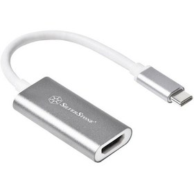 تصویر مبدل USB-C به HDMI سیلوراستون مدل SST-EP07C-E SilverStone SST-EP07C-E USB 3.1 Type-C to HDMI V2.0b Converter