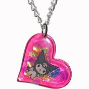 تصویر گردنبند قلبی کرومی 