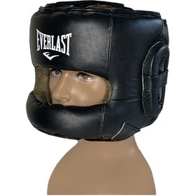 تصویر کلاه بوکس چرم آتل دار اورلست EVERLAST 