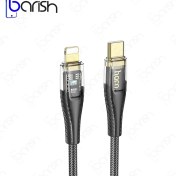 تصویر کابل دیتا و شارژ Type-C به لایتنینگ هوکو مدل U121 