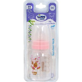 تصویر شیشه شیر 125 میلی لیتر وی کر کد 325_صورتی Weecare Glass Baby 125 ml Code 325