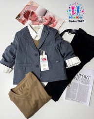 تصویر کت و شلوار مجلسی پسرانه ترک (ست 5 تیکه) 