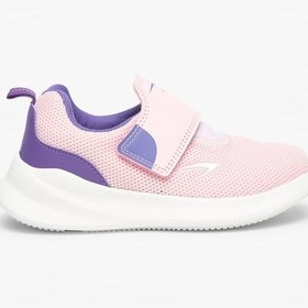 تصویر کفش ورزشی بافت‌دار دخترانه با بند چسبی برند dash Girls Textured Sports Shoes with Hook and Loop Closure