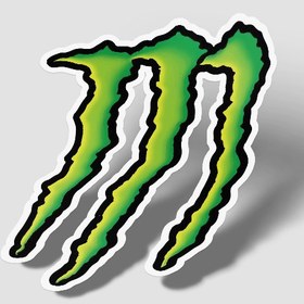 تصویر استیکر لوگوی انرژی زا مانستر Monster energy 