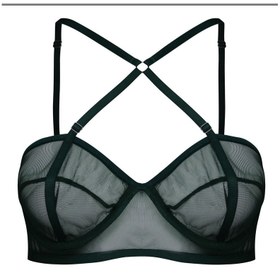 تصویر ست شورت و سوتین زنانه ماییلدا مدل توری کد 4783-1828 به همراه نگهدارنده جوراب 