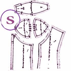 تصویر الگوی دکلته سوتینی 36 