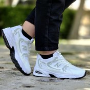 تصویر فروش خاص کفش کتونی اسپرت مردانه و زنانه مدل نیوبالانس 530 ساده و جذاب رنگ سفید طوسی با ارسال رایگان 