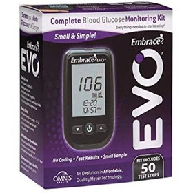 تصویر دستگاه تست قند خون اوو با 50 عدد نوارتست -embrace evo دستگاه تست قند خون اوو با 50 عدد نوارتست -embrace evo