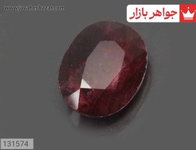 تصویر نگین یاقوت آفریقایی قرمز شیک کد 131574 