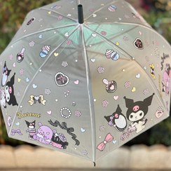 تصویر چتر کرومی شفاف فانتزی 