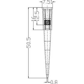 تصویر سر سمپلر کریستالی ۲۰۰ میکرولیتر فیلتر دار استریل 1000عددی 200 μL filter pipette tips (Sterile, DNase&RNase free)