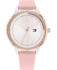 تصویر ساعت مچی زنانه آنالوگ گرد با بند سیلیکونی - ۳۸ میلی‌متر برند Tommy Hilfiger Women's Analog Round Shape Silicone Wrist Watch 1782562 - 38 Mm