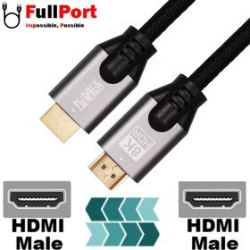 تصویر کابل HDMI کی نت پلاس V2.1-8Kمدل KP-CH21B30 طول 3 متر K-NET PLUS KP-CH21B30 8K HDMI V2.1 Cable 3M