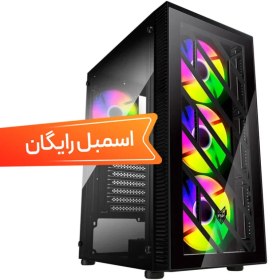 تصویر کامپیوتر دسکتاپ گیمینگ Core i5 12400F رم ۸ گیگابایت کارت گرافیک ۸ گیگابایت 