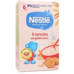 تصویر سرلاک هشت غله و بیسکویت با شیر نستله Nestle 