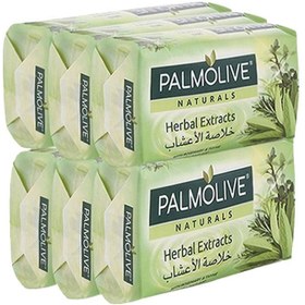 تصویر صابون عصاره گیاهی طبیعی با رزماری و آویشن 170 گرم بسته 6 عددی برند palmolive 