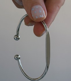 تصویر بنگل ساده نقره ای 