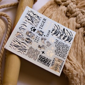 تصویر برچسب لنز ناخن مدل پلنگی کد 51 