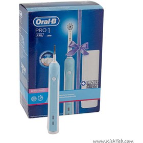 تصویر مسواک برقی اورال بی مشکی مدلPro 750 +کیف مسافرتی ا Oral-B Pro 750 Electric Toothbrush with Travel Case Oral-B Pro 750 Electric Toothbrush with Travel Case