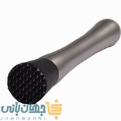 تصویر مادلر استیل کف مشکی در دو سایز 20 و 25 سانتی متر 