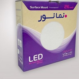 تصویر پنل فول لایت نمانور 26 وات روکار افروز LED Surface Mount Afrooz