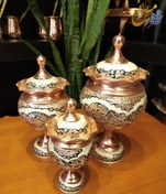 تصویر سرویس پذیرایی مسی نقره کوب 